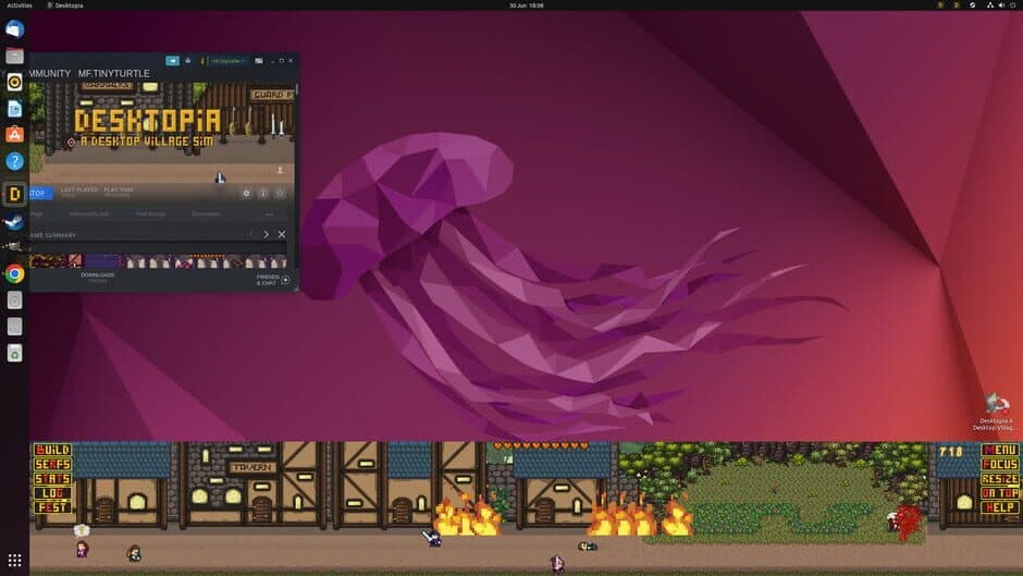 Скриншот 2 из Desktopia: A Desktop Village Simulator