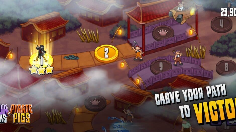 Скриншот 2 из Ninja Ducks vs Pirate Pigs