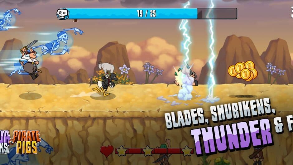 Скриншот 5 из Ninja Ducks vs Pirate Pigs