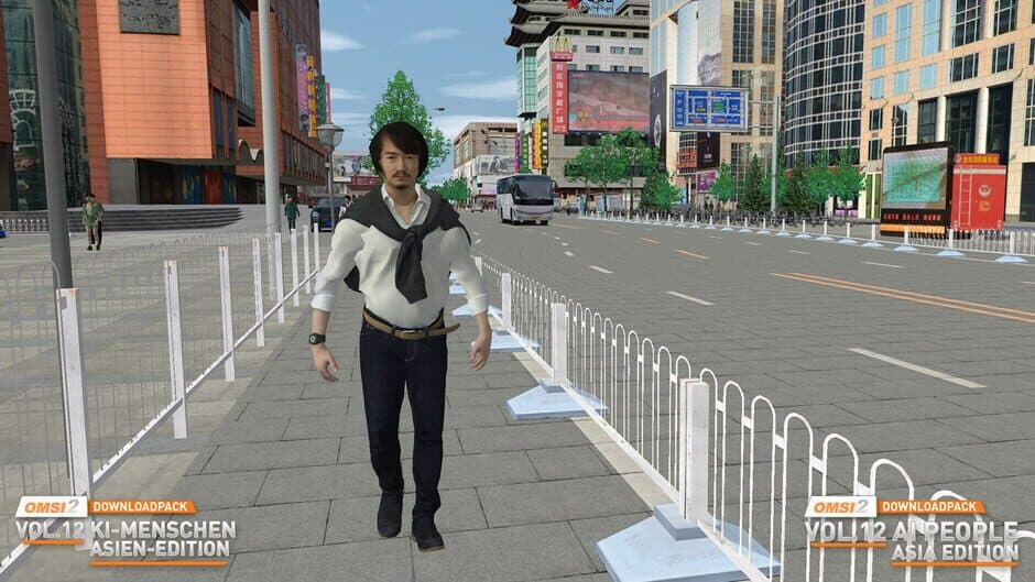Скриншот 4 из OMSI 2: Downloadpack Vol.12 - AI-People: Asia Edition