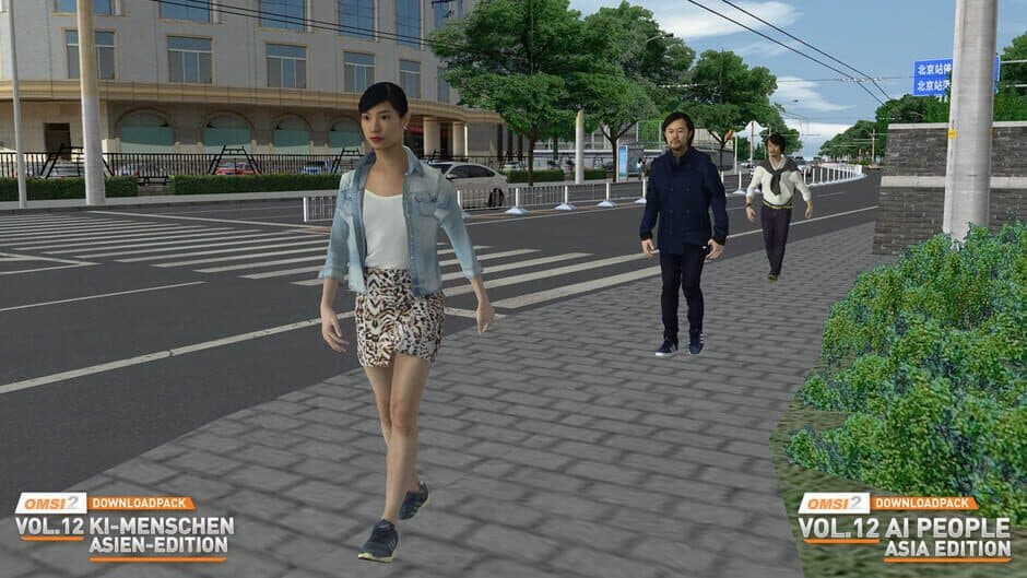 Скриншот 8 из OMSI 2: Downloadpack Vol.12 - AI-People: Asia Edition