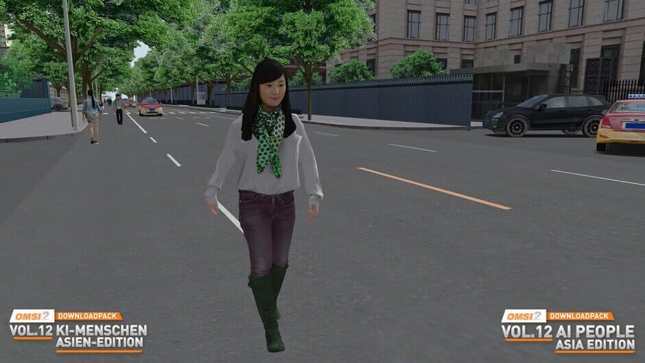 Скриншот 6 из OMSI 2: Downloadpack Vol.12 - AI-People: Asia Edition