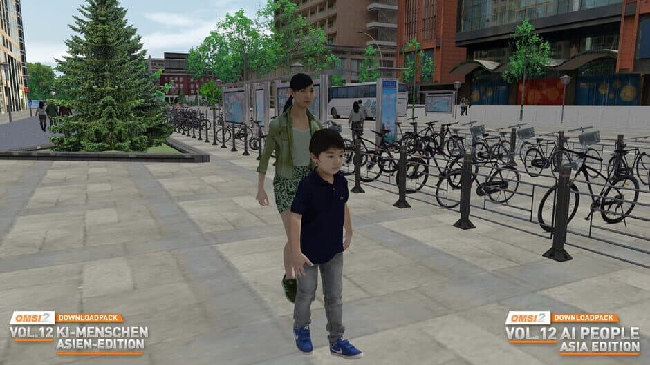 Скриншот 5 из OMSI 2: Downloadpack Vol.12 - AI-People: Asia Edition