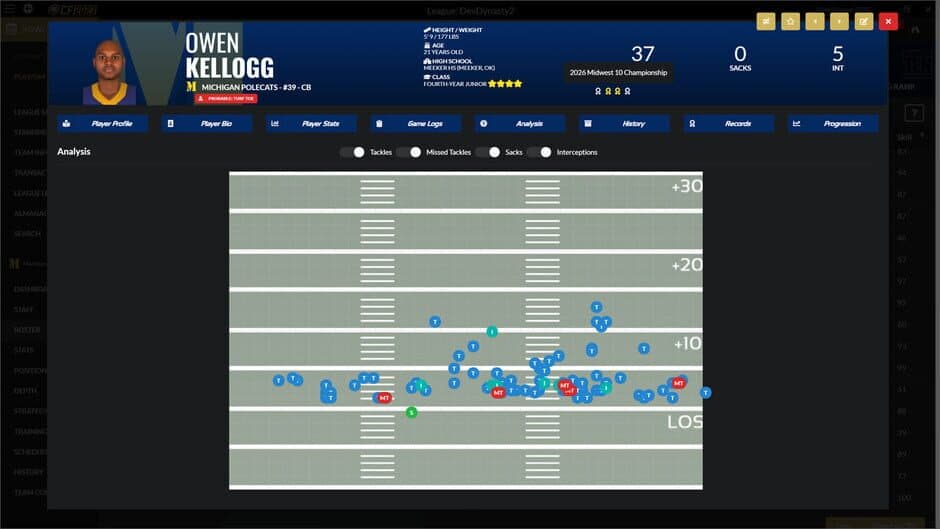 Скриншот 9 из Draft Day Sports: College Football 2023