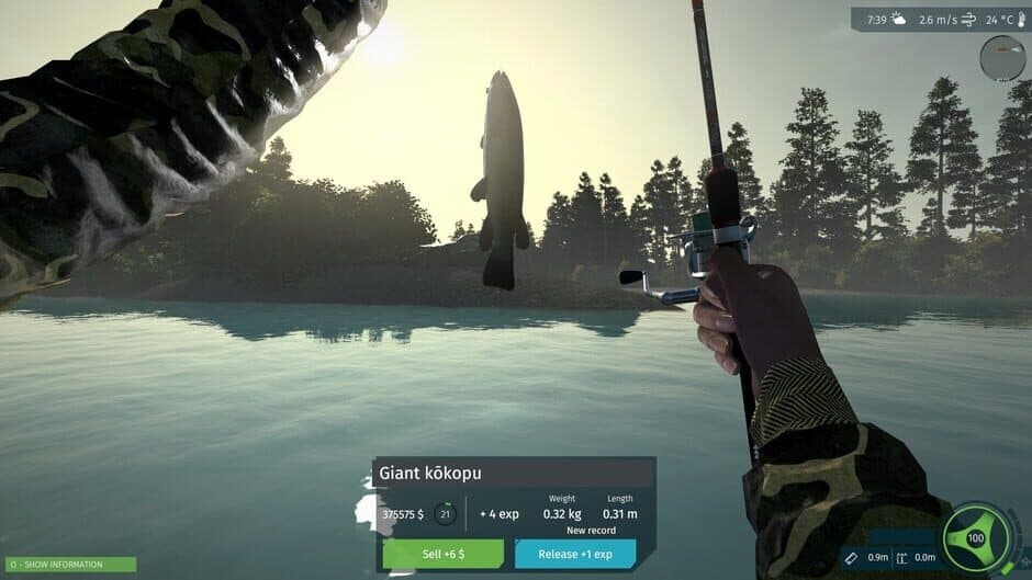 Скриншот 1 из Ultimate Fishing Simulator: Taupo Lake