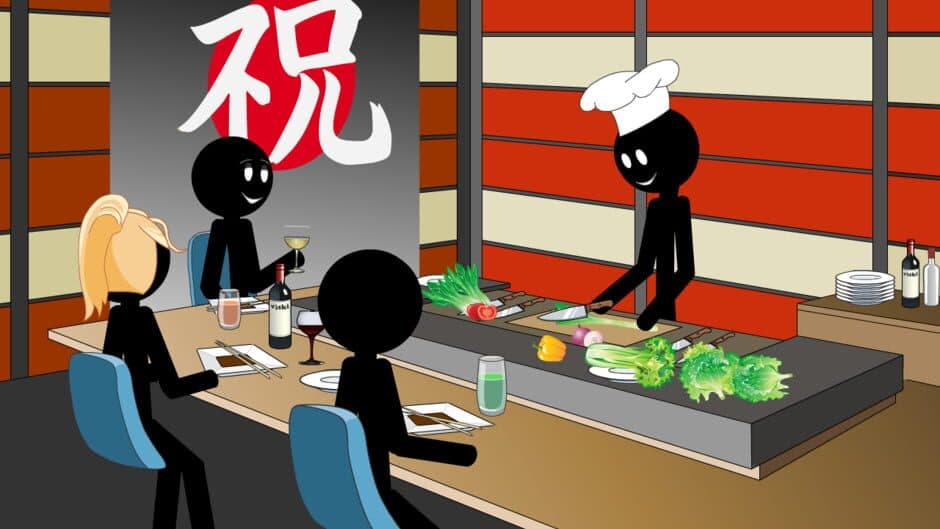 Скриншот 2 из Stickman: Kill the Cook