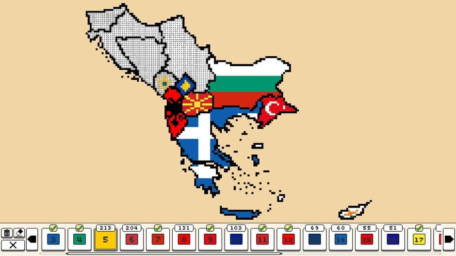 Скриншот 1 из Coloring Pixels: Flag 2 Pack