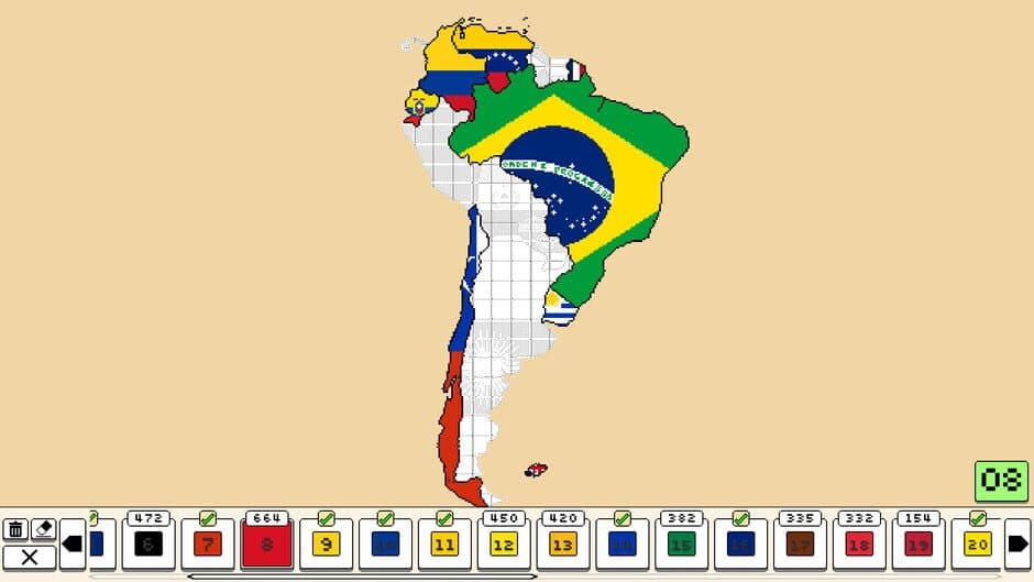 Скриншот 5 из Coloring Pixels: Flag 2 Pack