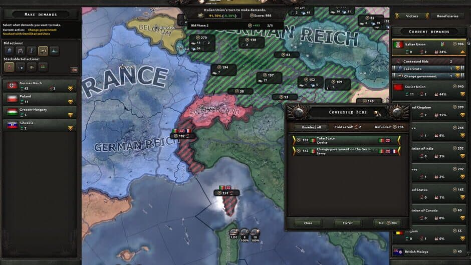 Скриншот 8 из Hearts of Iron IV: By Blood Alone