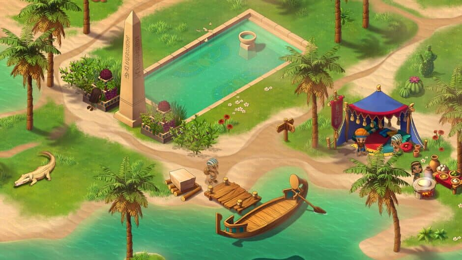 Скриншот 1 из Legend of Egypt: Pharaohs Garden 2 - The sacred crocodile