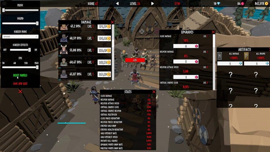 Скриншот 8 из Idle Vikings Clicker