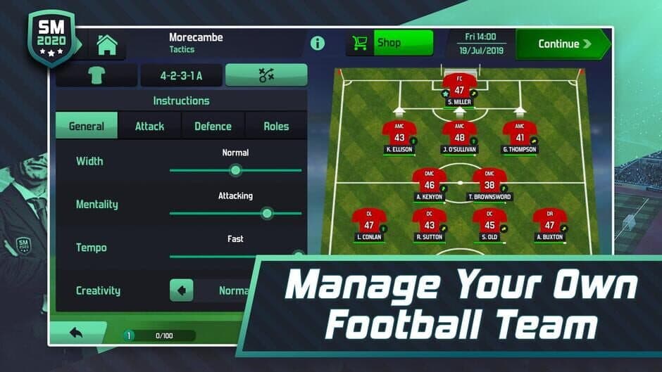 Скриншот 1 из Soccer Manager 2020