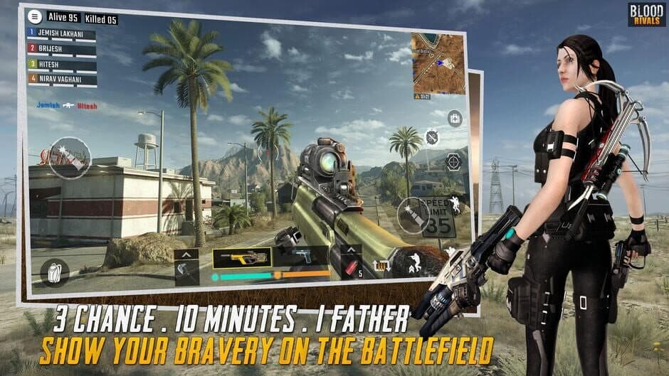 Скриншот 2 из Blood Rivals: Survival Battleground Shooting Games