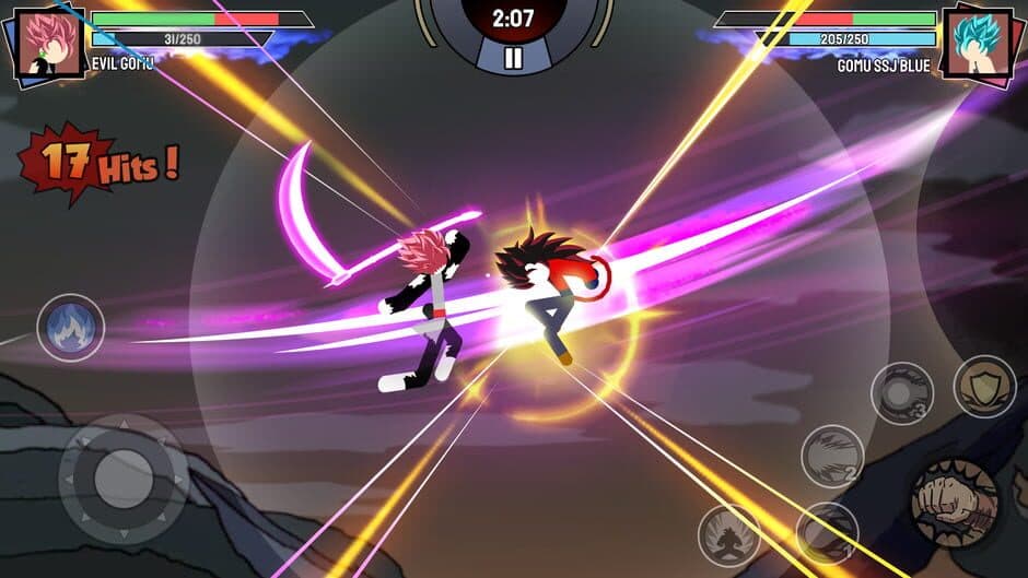 Скриншот 1 из Stickman Warriors: Super Dragon Shadow Fight