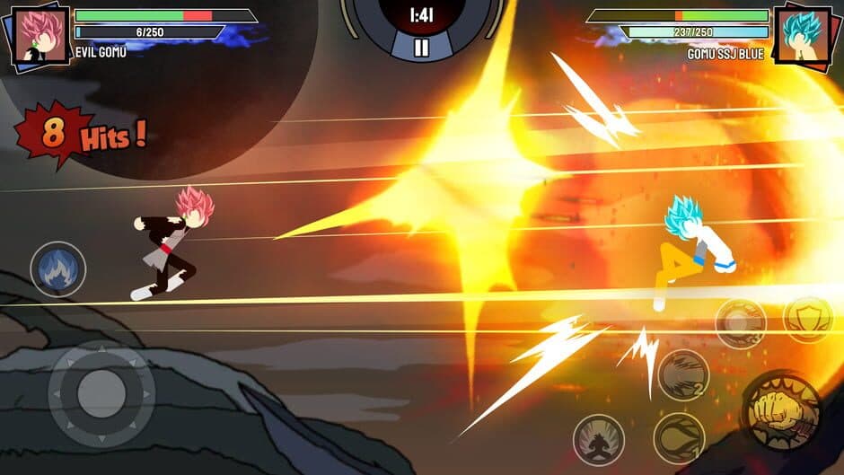 Скриншот 5 из Stickman Warriors: Super Dragon Shadow Fight