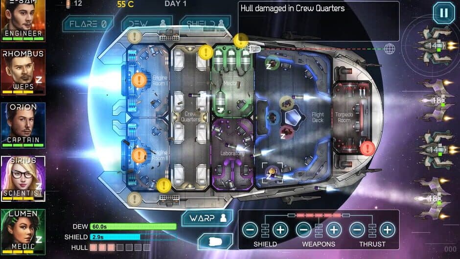 Скриншот 3 из Heliconian: Starship Crew Control