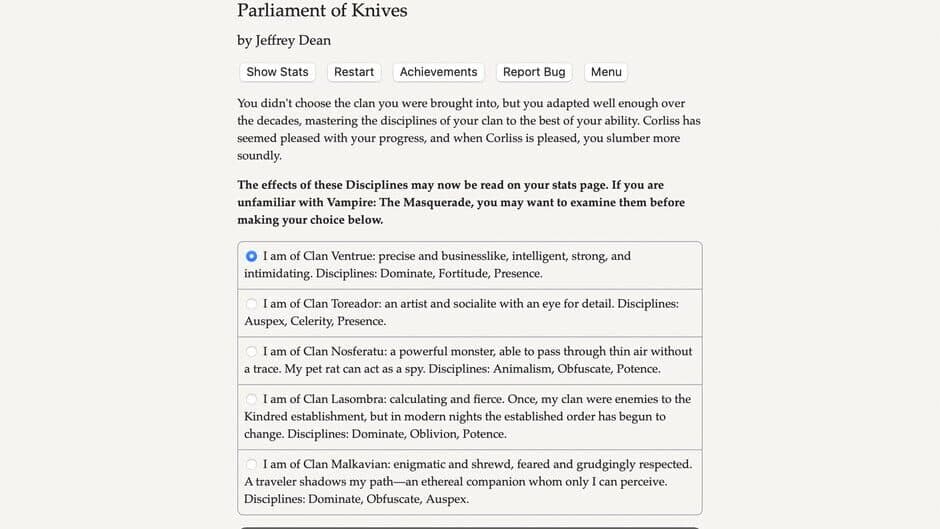 Скриншот 1 из Vampire: The Masquerade - Parliament of Knives: What Stares Back