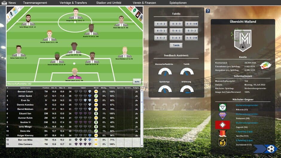 Скриншот 1 из European Football Dynasty 2023