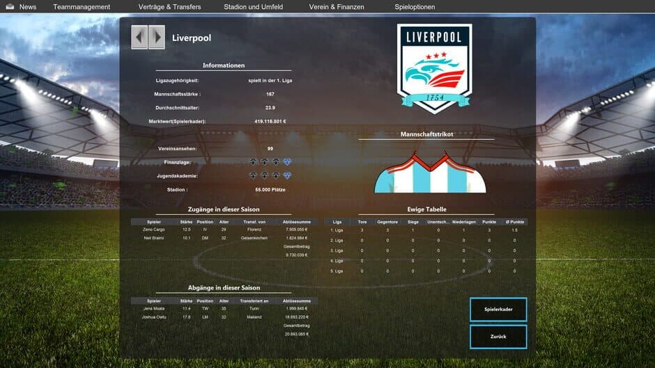 Скриншот 4 из European Football Dynasty 2023