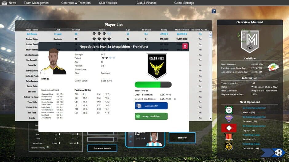 Скриншот 3 из European Football Dynasty 2023