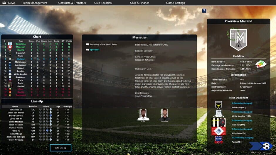 Скриншот 9 из European Football Dynasty 2023
