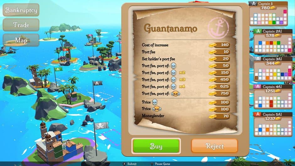 Скриншот 4 из Piratepoly Gold: Caribbean Treasure