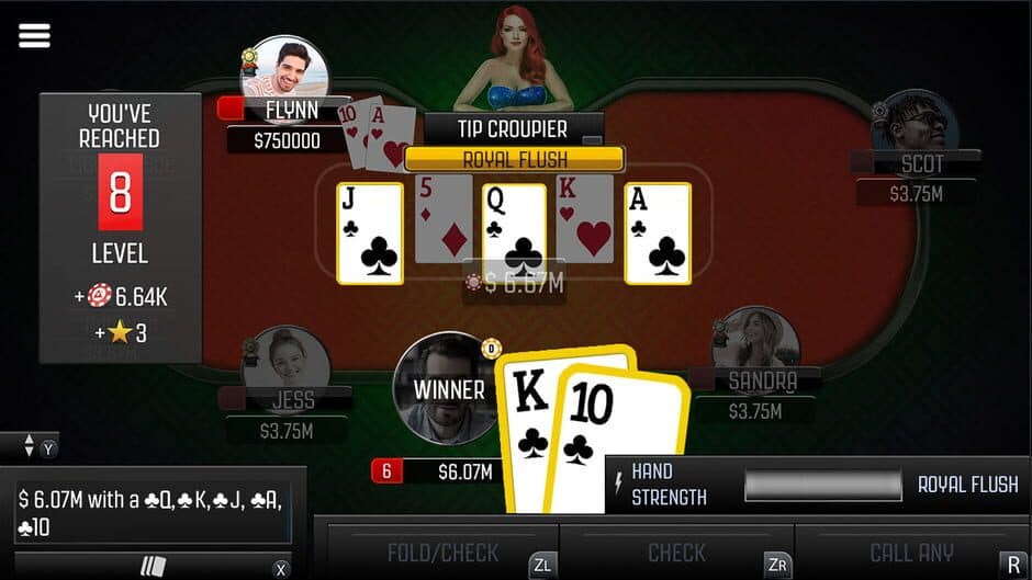 Скриншот 4 из Poker World: Casino Game
