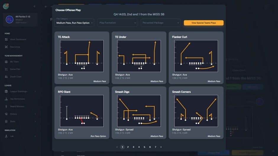 Скриншот 12 из Football Coach: College Dynasty