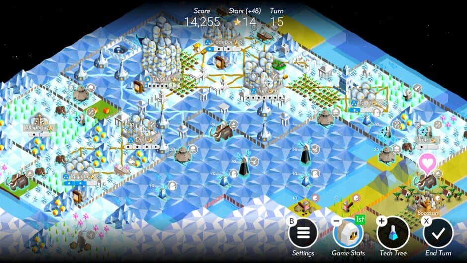 Скриншот 2 из The Battle of Polytopia: Polaris
