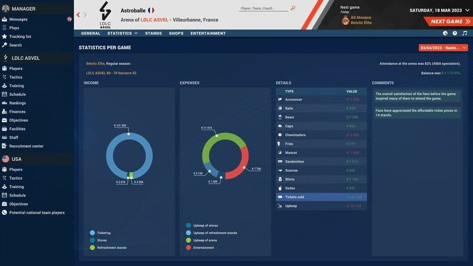 Скриншот 5 из Pro Basketball Manager 2023