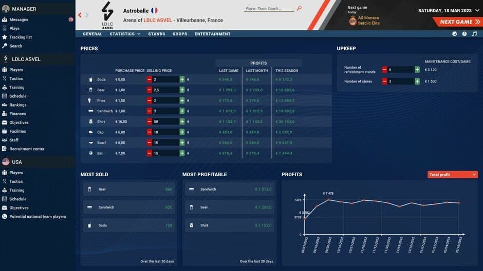Скриншот 7 из Pro Basketball Manager 2023
