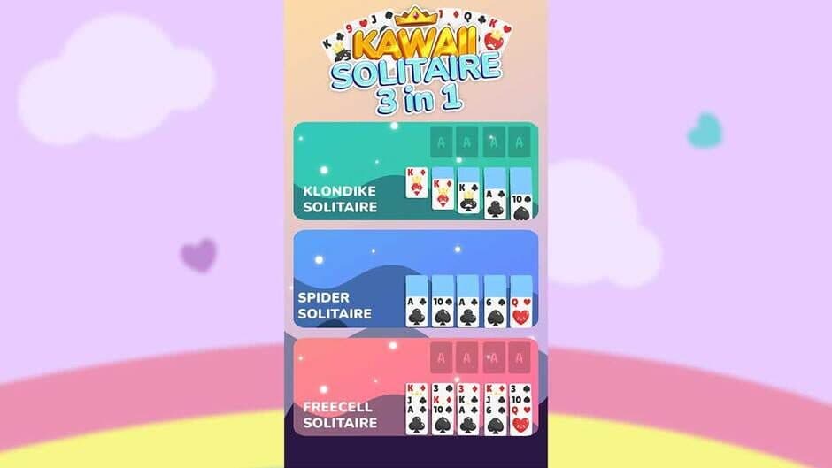 Скриншот 1 из Kawaii Solitaire 3 in 1