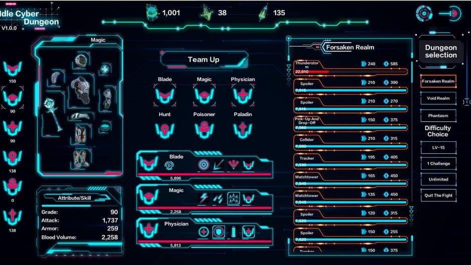Скриншот 2 из Idle Cyber Dungeon