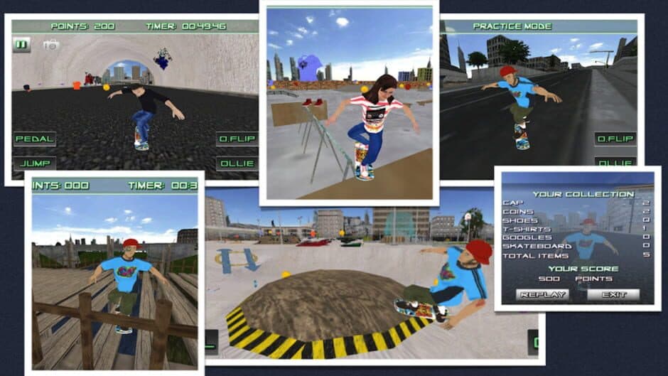 Скриншот 4 из Skateboard 3D - Skater Die Hard Skate Boarding Game