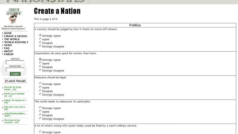 Скриншот 2 из NationStates