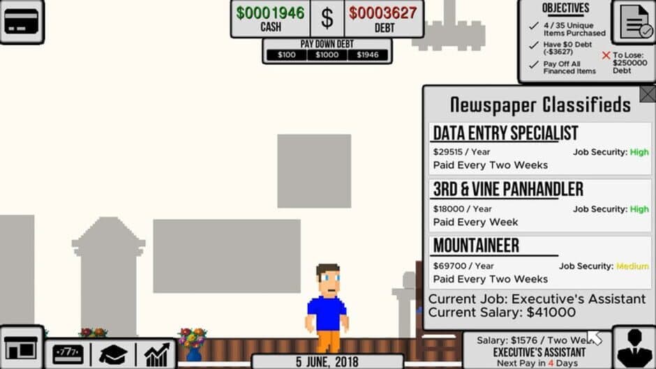 Скриншот 3 из Life & Debt: A Real Life Simulator