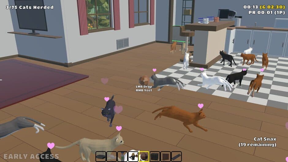 Скриншот 1 из Cat Herders: Couch Coop Cat Corralling!