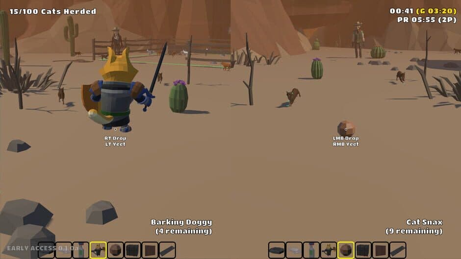 Скриншот 2 из Cat Herders: Couch Coop Cat Corralling!