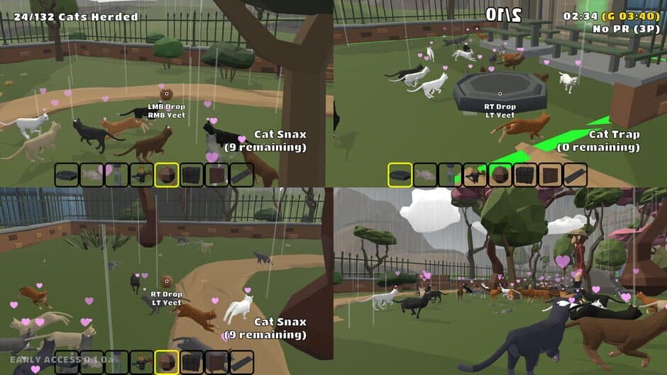 Скриншот 6 из Cat Herders: Couch Coop Cat Corralling!
