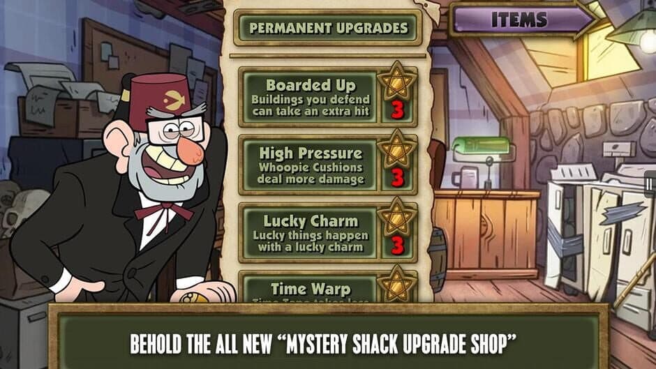 Скриншот 1 из Gravity Falls: Mystery Shack Attack