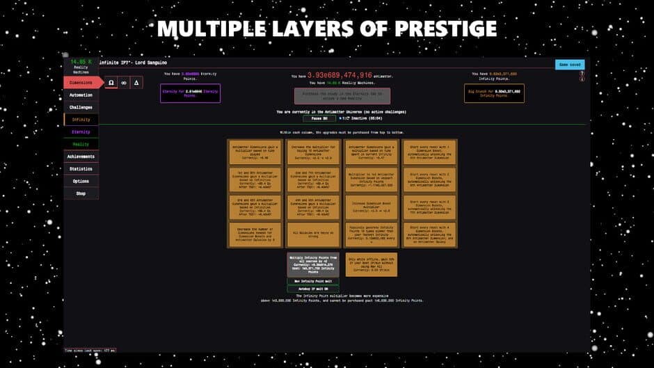Скриншот 2 из Antimatter Dimensions
