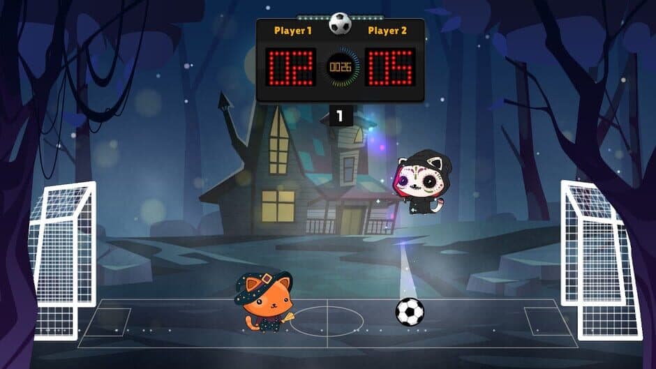 Скриншот 1 из Kitten's Head Football: Halloween