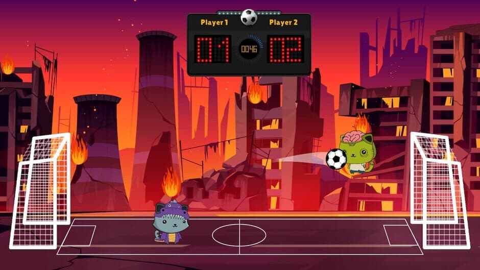 Скриншот 3 из Kitten's Head Football: Halloween