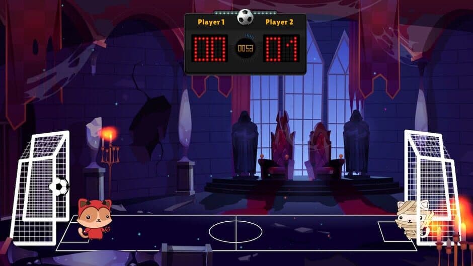 Скриншот 4 из Kitten's Head Football: Halloween