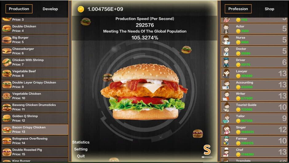 Скриншот 1 из Idle Hamburgers Save the World
