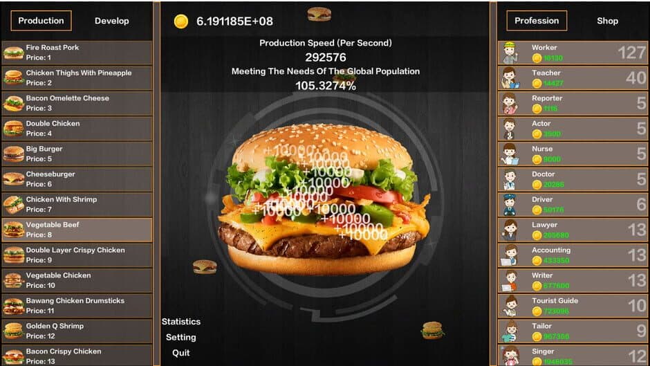 Скриншот 5 из Idle Hamburgers Save the World