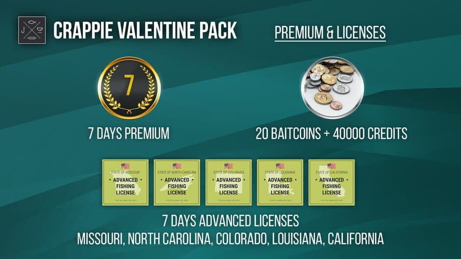 Скриншот 3 из Fishing Planet: Crappie Valentine Pack