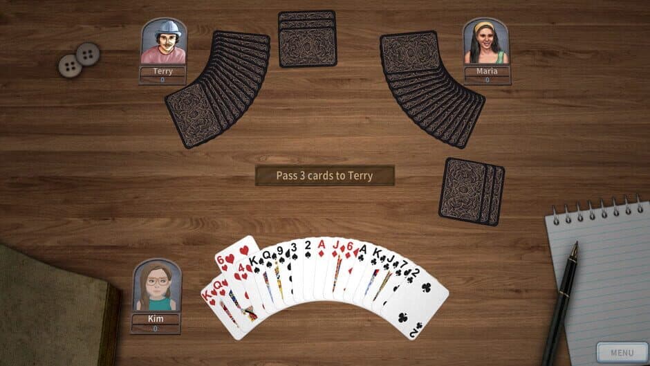 Скриншот 4 из GrassGames Hearts 3