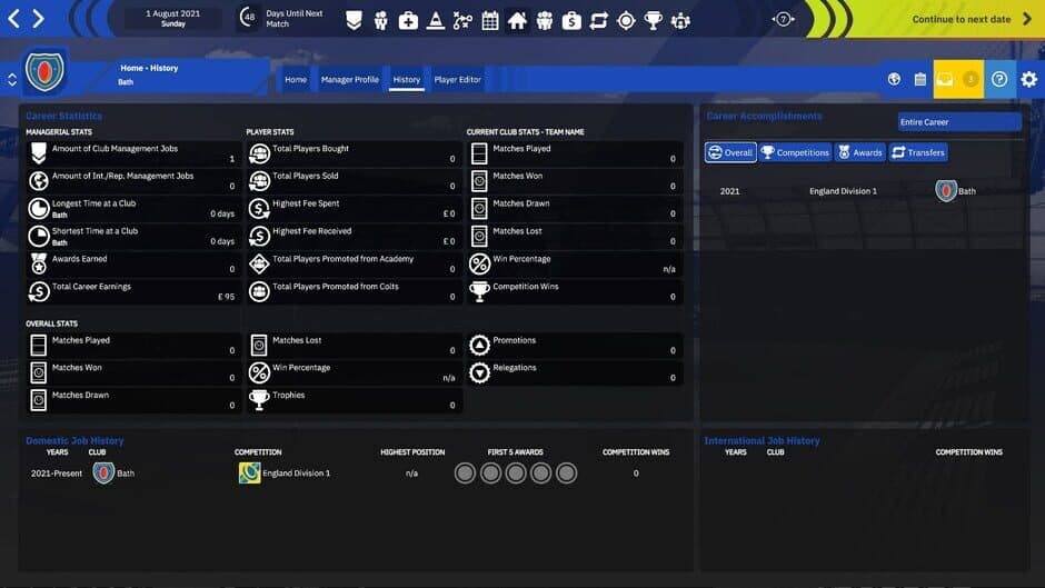 Скриншот 4 из Rugby Union Team Manager 4