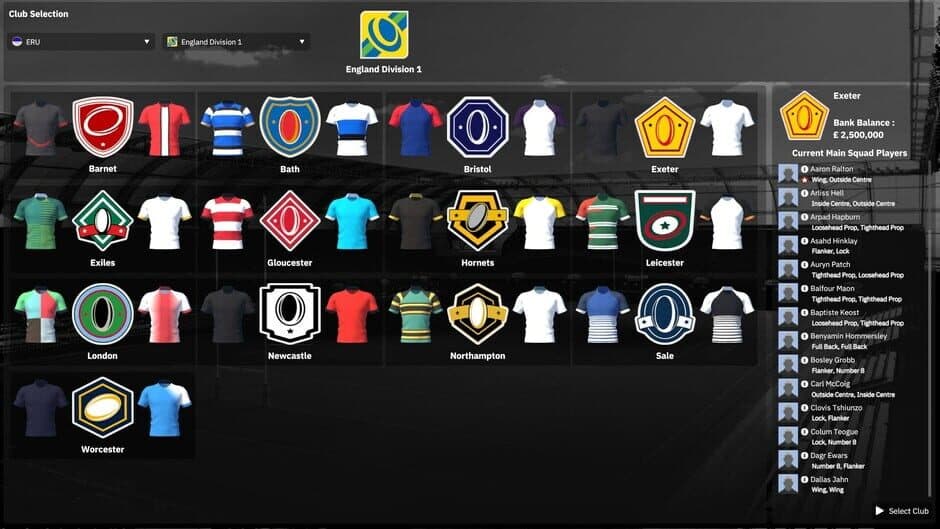 Скриншот 5 из Rugby Union Team Manager 4